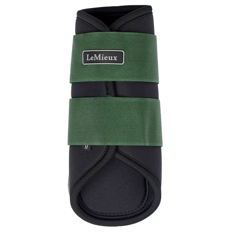 LeMieux Grafter Brushing Boots - Hunter Green-3