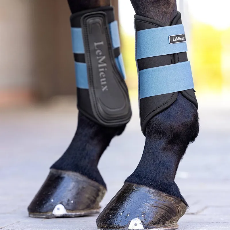 LeMieux Grafter Brushing Boots - Ice Blue-1