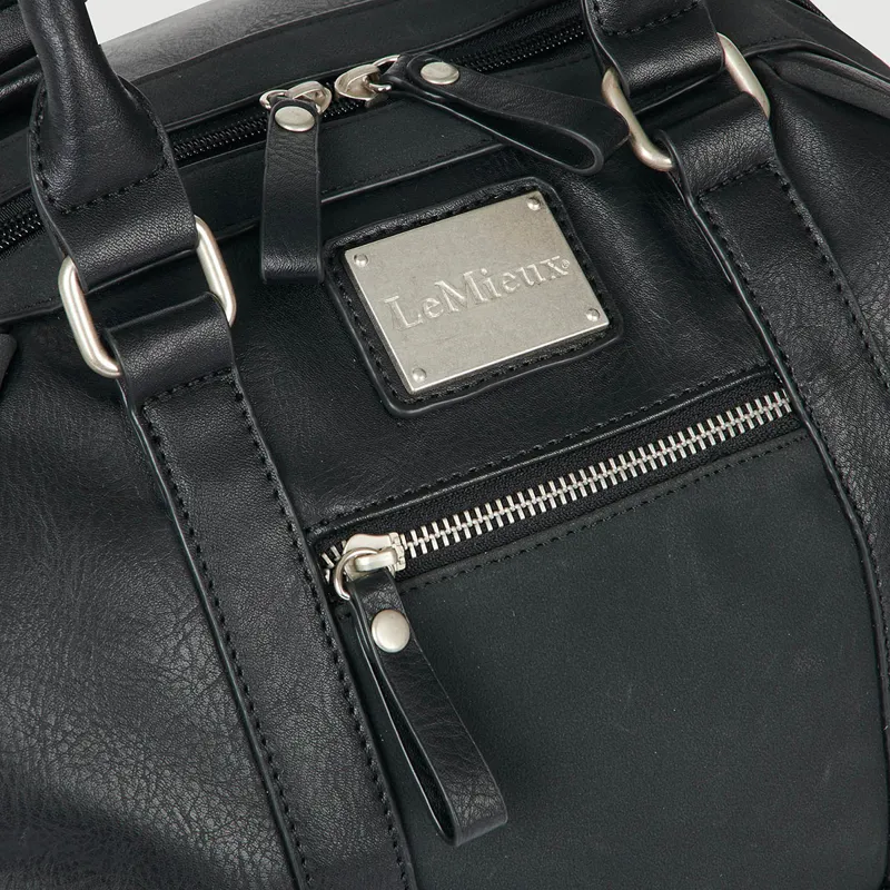 LeMieux PU Leather Hat Bag - Black-1