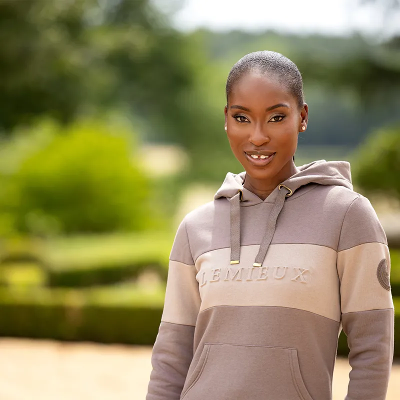 LeMieux Jade Ladies Pop-Over Hoodie - Walnut-8