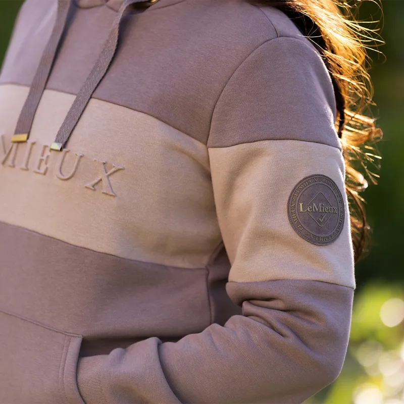 LeMieux Jade Ladies Pop-Over Hoodie - Walnut-1