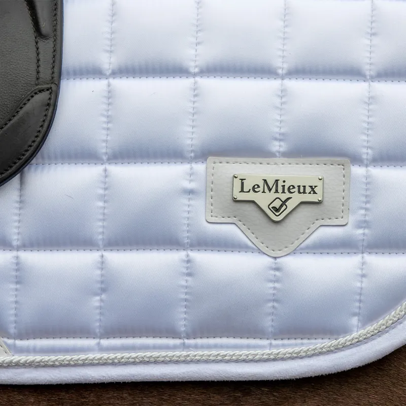 LeMieux Loire Classic Satin Dressage Square - White-3