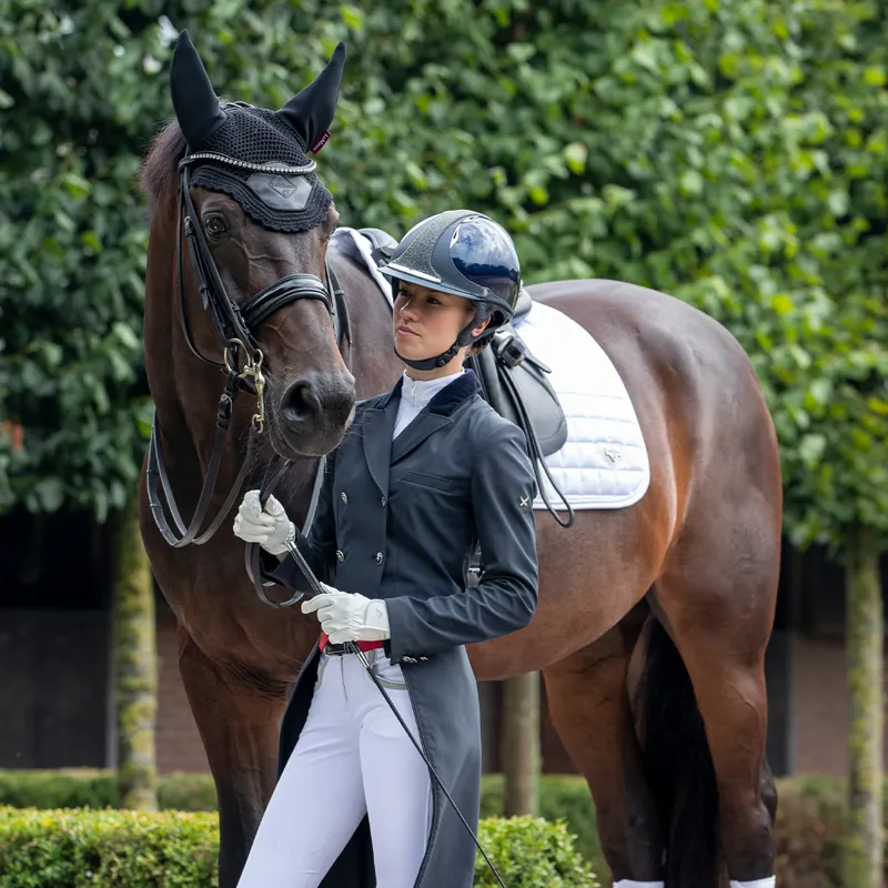 LeMieux Loire Classic Satin Dressage Square - White-4