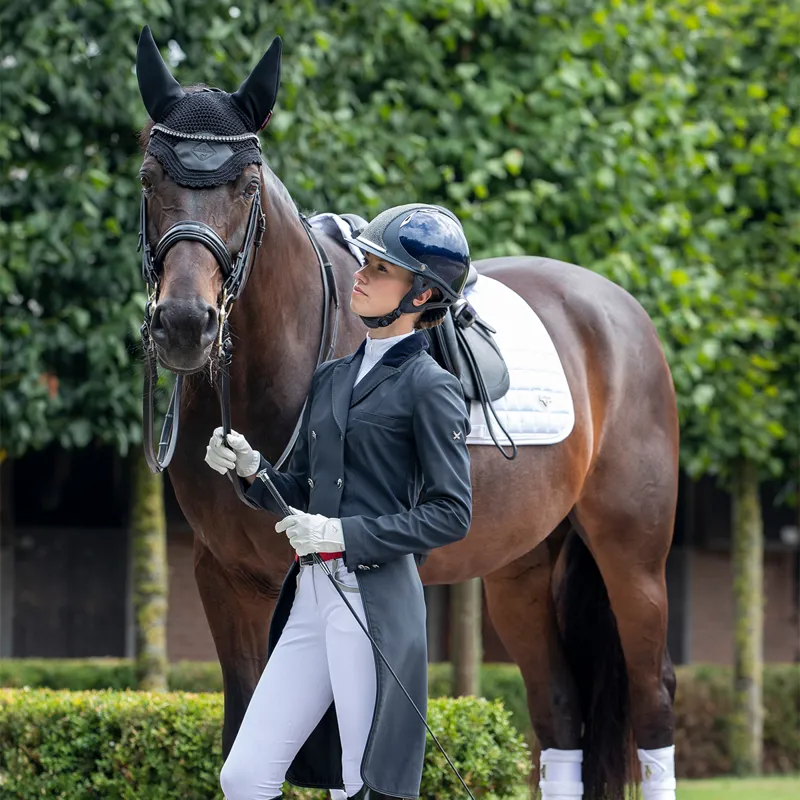 LeMieux Loire Classic Satin Dressage Square - White-2