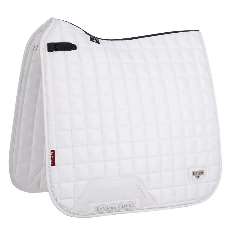 LeMieux Loire Classic Satin Dressage Square - White