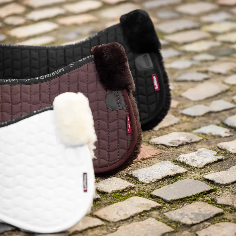 LeMieux Merino+ Half Pad - Black/Black-1