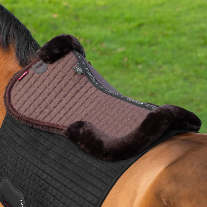 LeMieux Merino+ Half Pad - Brown/Brown-1