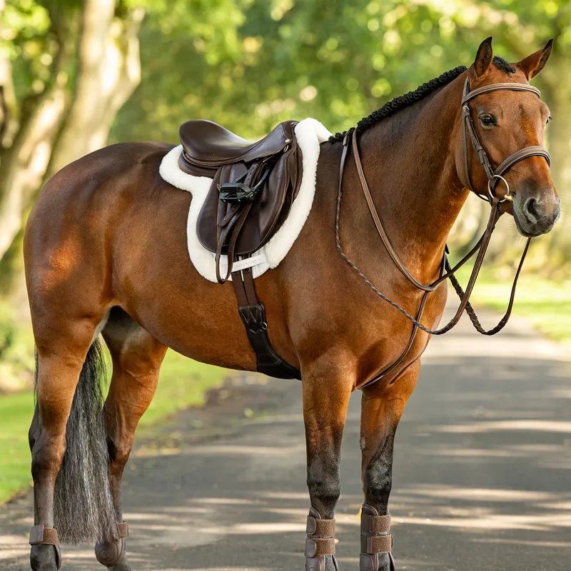 LeMieux Merino+ ProSorb Hunter Numnah - White/White-1