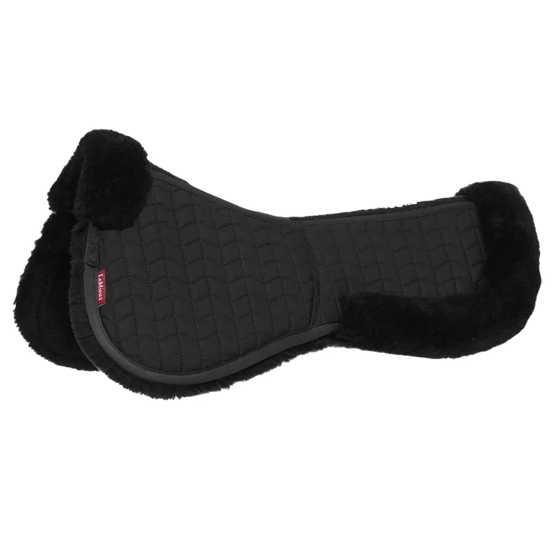 LeMieux ProSorb Merino+ 2 Pocket Half Pad - Black/Black-3