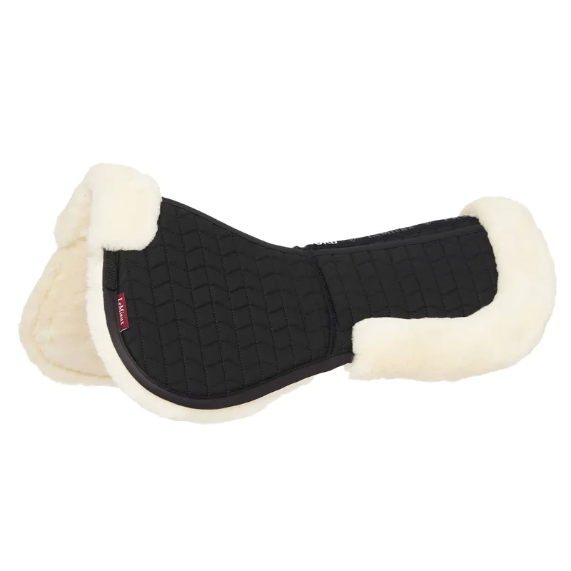 LeMieux ProSorb Merino+ 2 Pocket Half Pad - Black/Natural-1