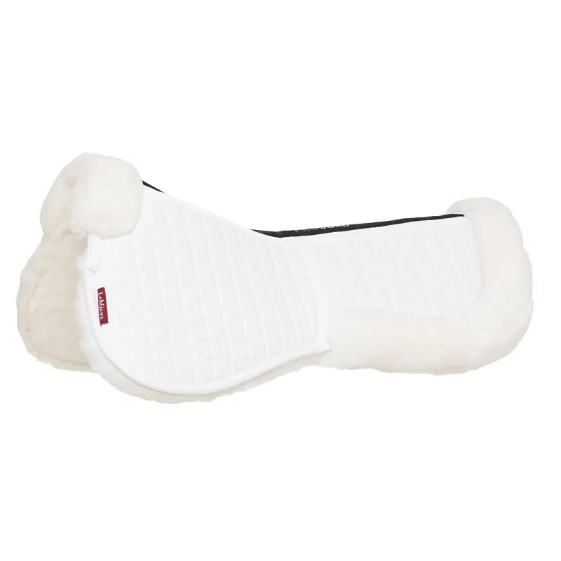 LeMieux ProSorb Merino+ 2 Pocket Half Pad - White/White-1