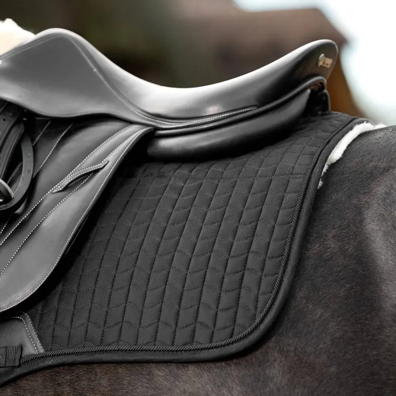 LeMieux Merino+ Half Lined EuroJump GP Square - Black/Natural-3