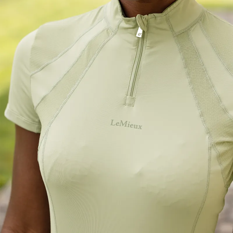 LeMieux Mia Mesh Ladies Short Sleeve Base Layer - Fern-5