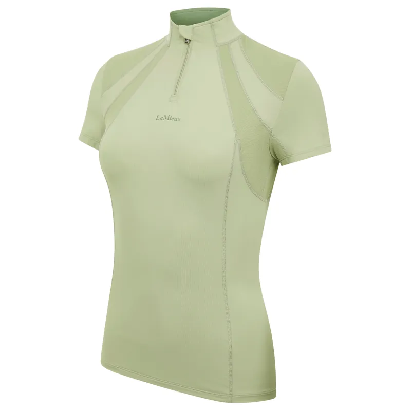 LeMieux Mia Mesh Ladies Short Sleeve Base Layer - Fern-4
