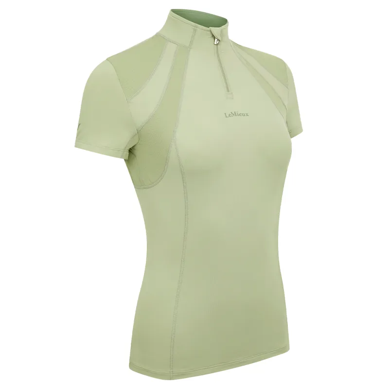 LeMieux Mia Mesh Ladies Short Sleeve Base Layer - Fern-10