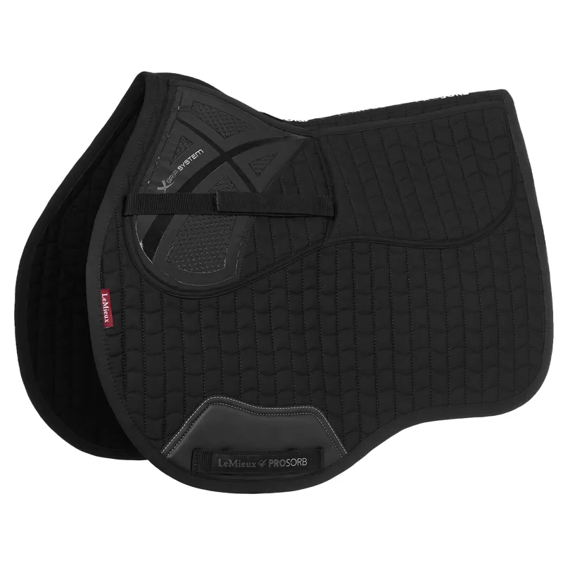 LeMieux ProSorb Plain 2-Pocket GP Square - Black