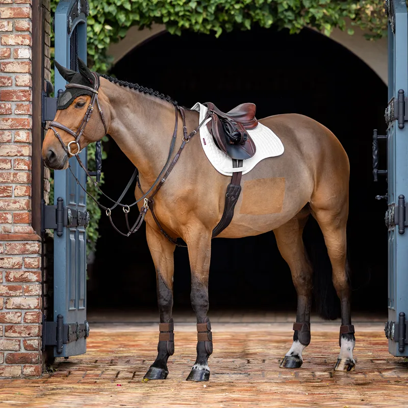 LeMieux ProSorb Plain 2-Pocket GP Square - White-2