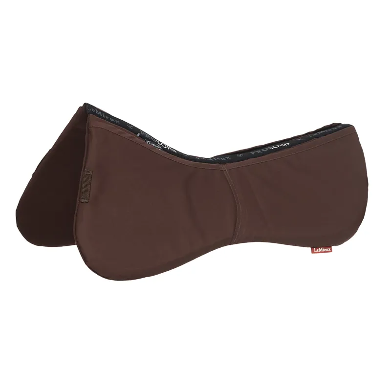 LeMieux ProSorb 2-Pocket Plain Half Pad - Brown-1