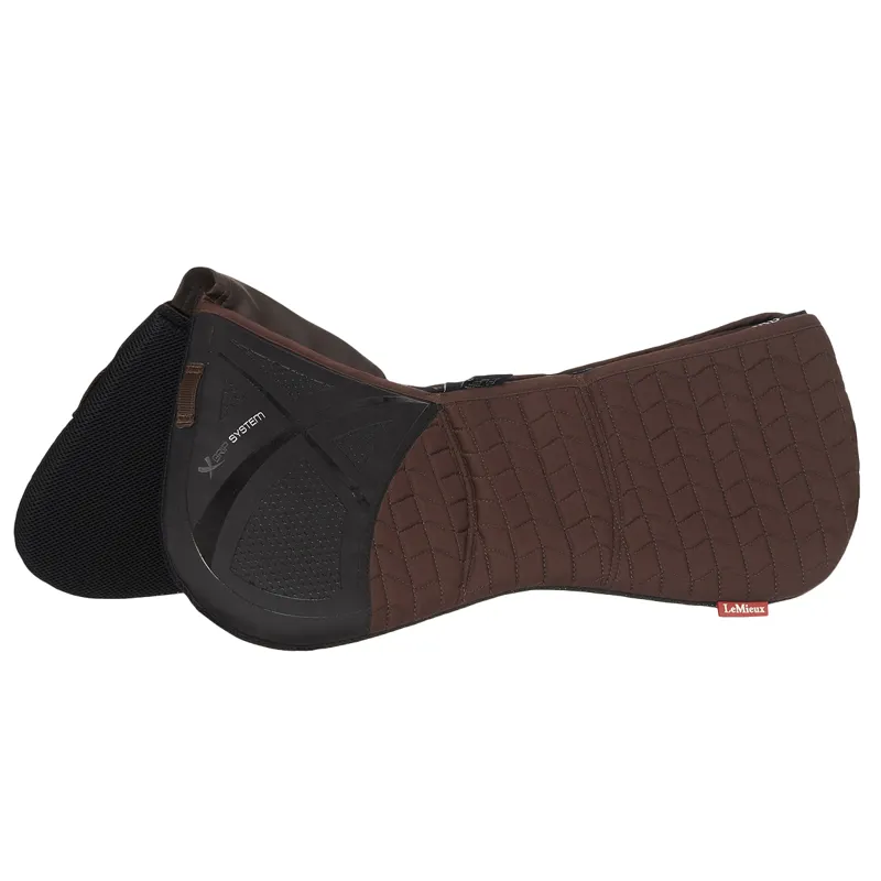 LeMieux ProSorb 3-Pocket Quilted Half Pad - Brown