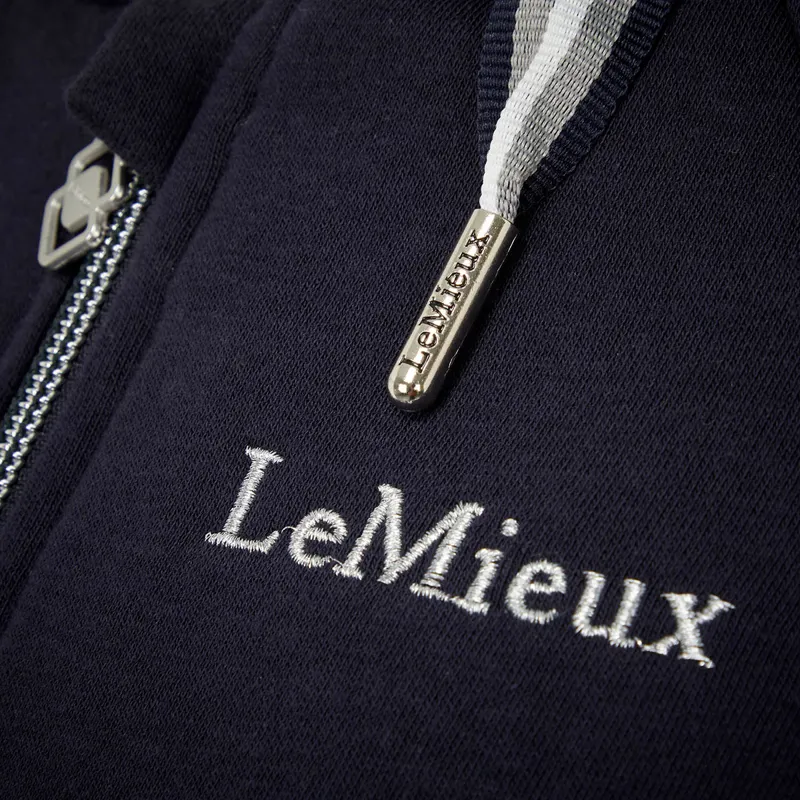 LeMieux Sherpa Lined Zip Ladies Hoodie - Navy-2