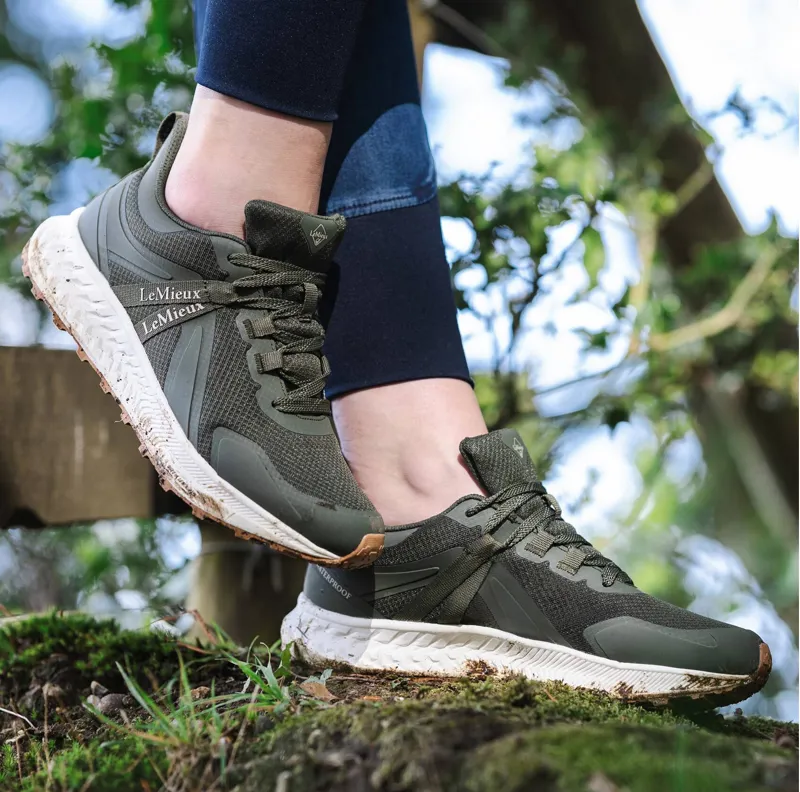 LeMieux Trax Waterproof Trainers - Khaki-1