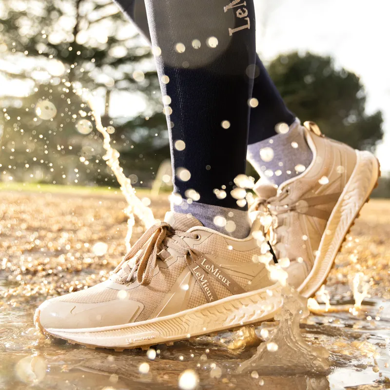 LeMieux Trax Waterproof Trainers - Stone-3