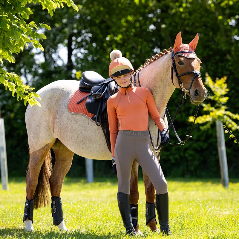 LeMieux Young Rider Junior Base Layer - Apricot-2