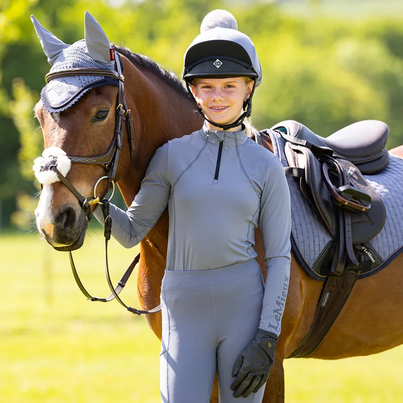 LeMieux Young Rider Junior Base Layer - Jay Blue-7