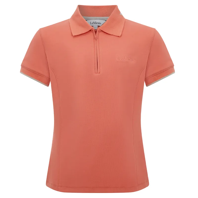 LeMieux Young Rider Junior Polo Shirt - Apricot