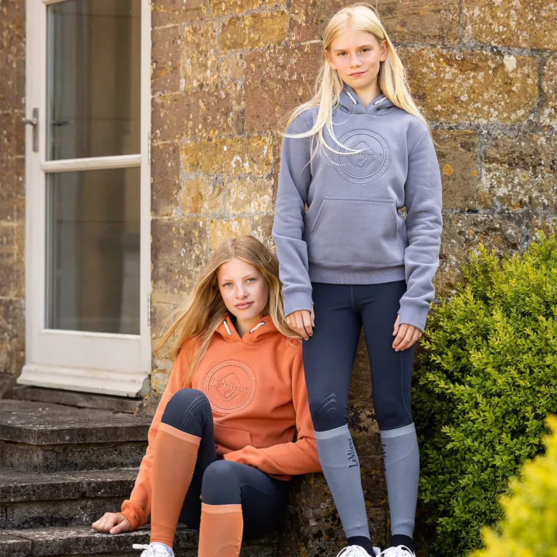 LeMieux Young Rider Hannah Junior Pop-Over Hoodie - Jay Blue-8
