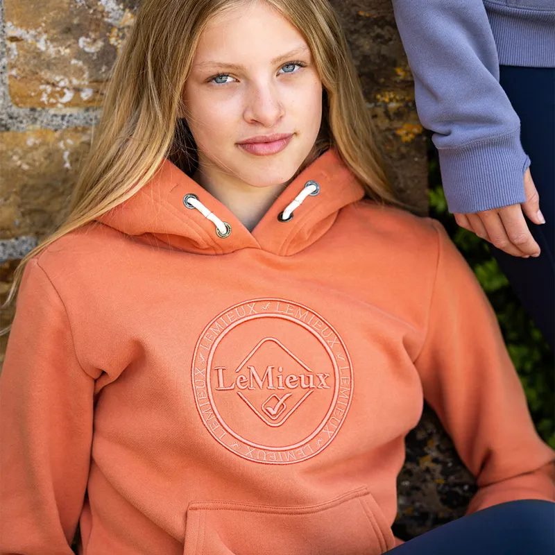 LeMieux Young Rider Hannah Junior Pop-Over Hoodie - Apricot-5