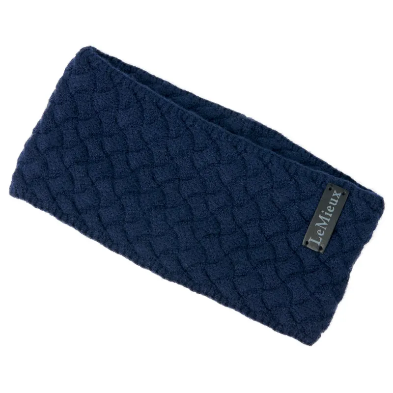 LeMieux Cable Knit Headband - Navy