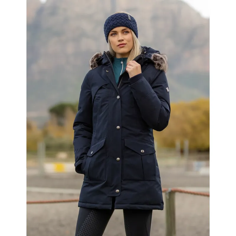 LeMieux Cable Knit Headband - Navy-3