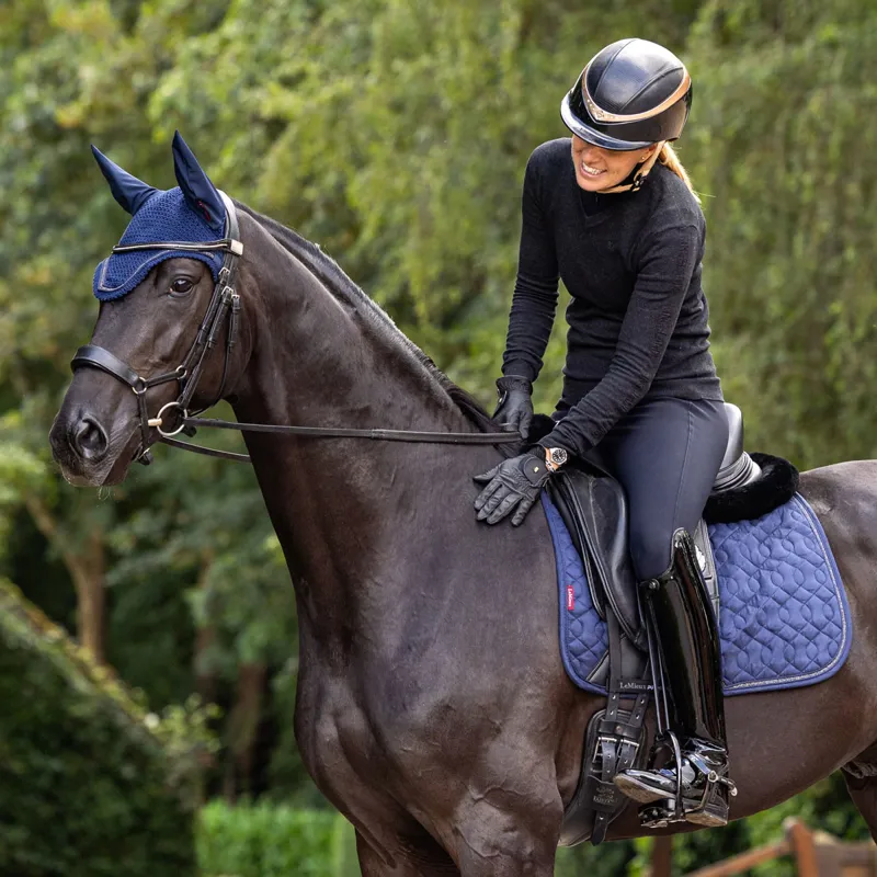 LeMieux Crystal Fly Hood - Navy-3