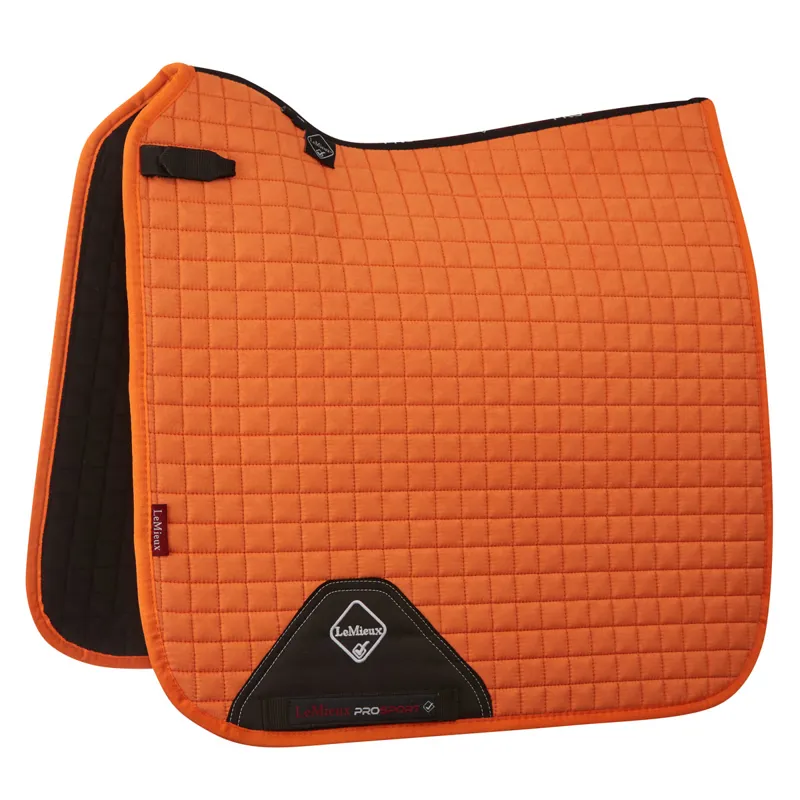 LeMieux ProSport Suede Dressage Square Tangerine