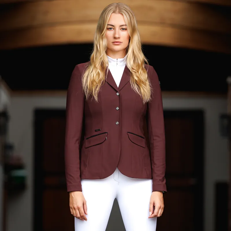 LeMieux Dynamique Ladies Show Jacket - Burgundy-4