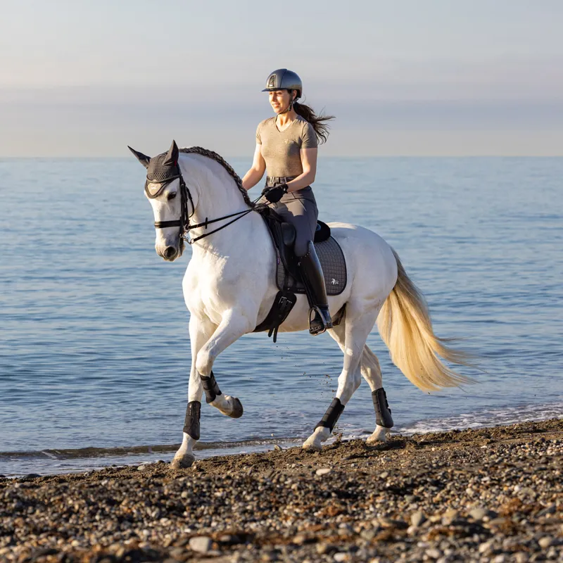 LeMieux Earth Dressage Square Saddlecloth - Moss-4