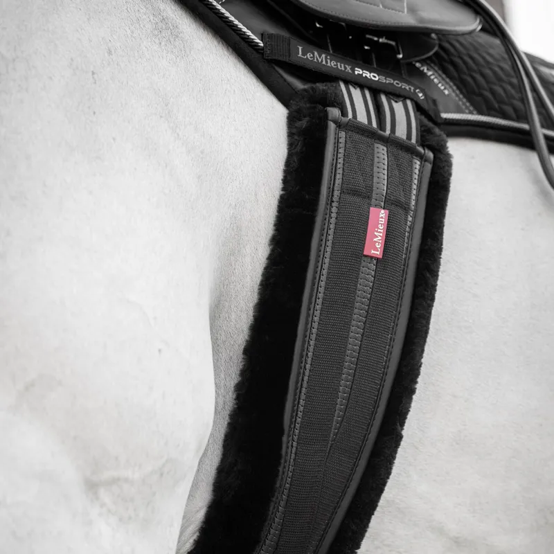 LeMieux Anatomic Fleece Lined Girth - Black/Black-1