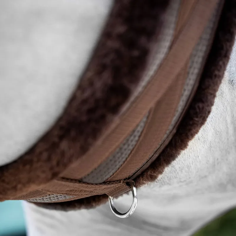 LeMieux Anatomic Fleece Lined Girth - Brown/Brown-1