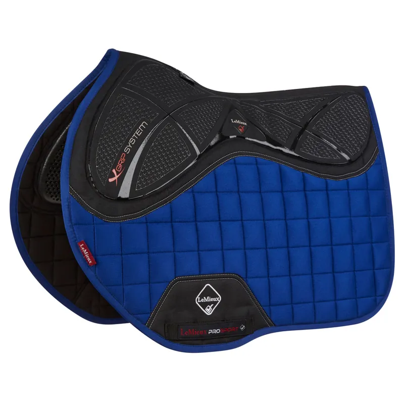LeMieux X-Grip Twin-Sided Silicone EuroJump Square - Benetton Blue