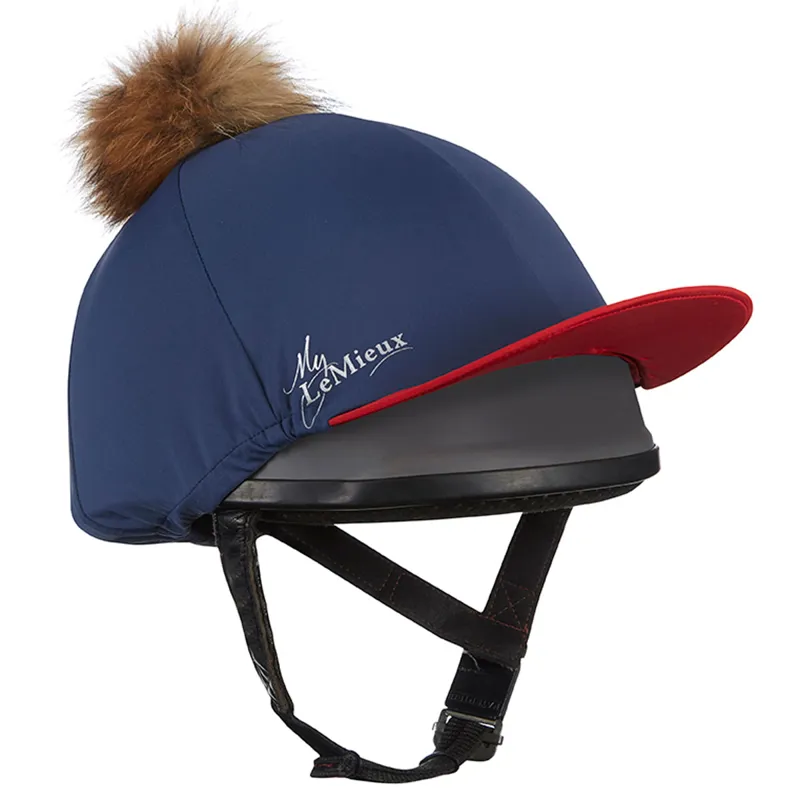 My LeMieux Hat Silk - Navy/Red