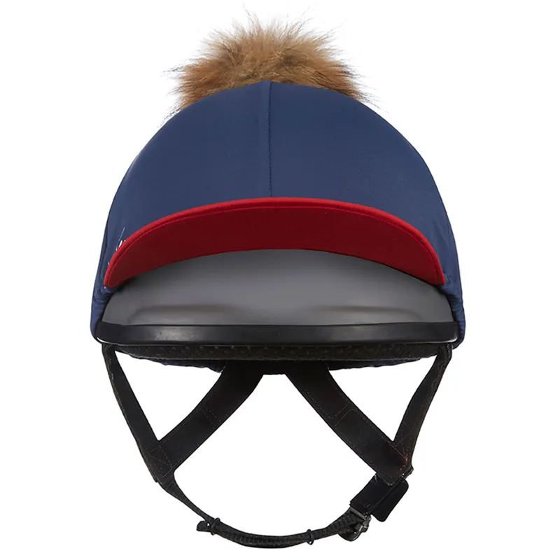 My LeMieux Hat Silk - Navy/Red-2