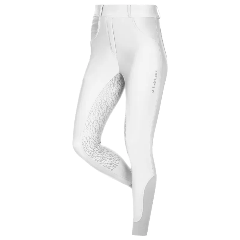 LeMieux Demi Full Grip Ladies Bregging Riding Tights - V1 White