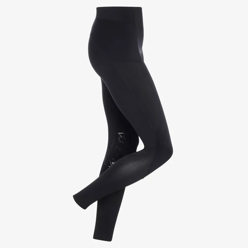 LeMieux Lucie Mesh Knee Grip Ladies Riding Tights - Black-1