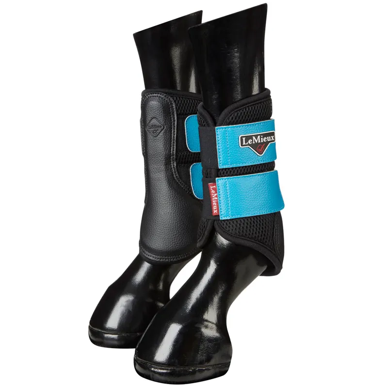 LeMieux ProSport Mesh Brushing Boot Teal Redpost Equestrian