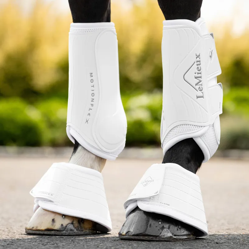LeMieux Motionflex Dressage Boots - White-2