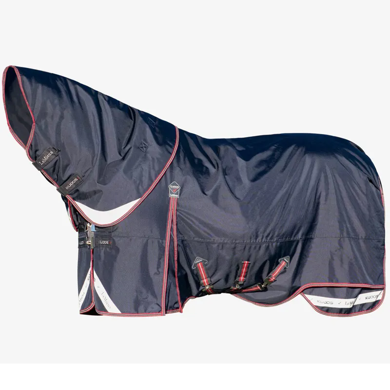 LeMieux Kudos 350g Detachable Neck Turnout Rug - Navy-2