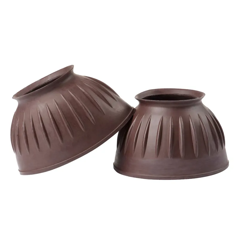 LeMieux Rubber Pull On Overreach Boots - Brown