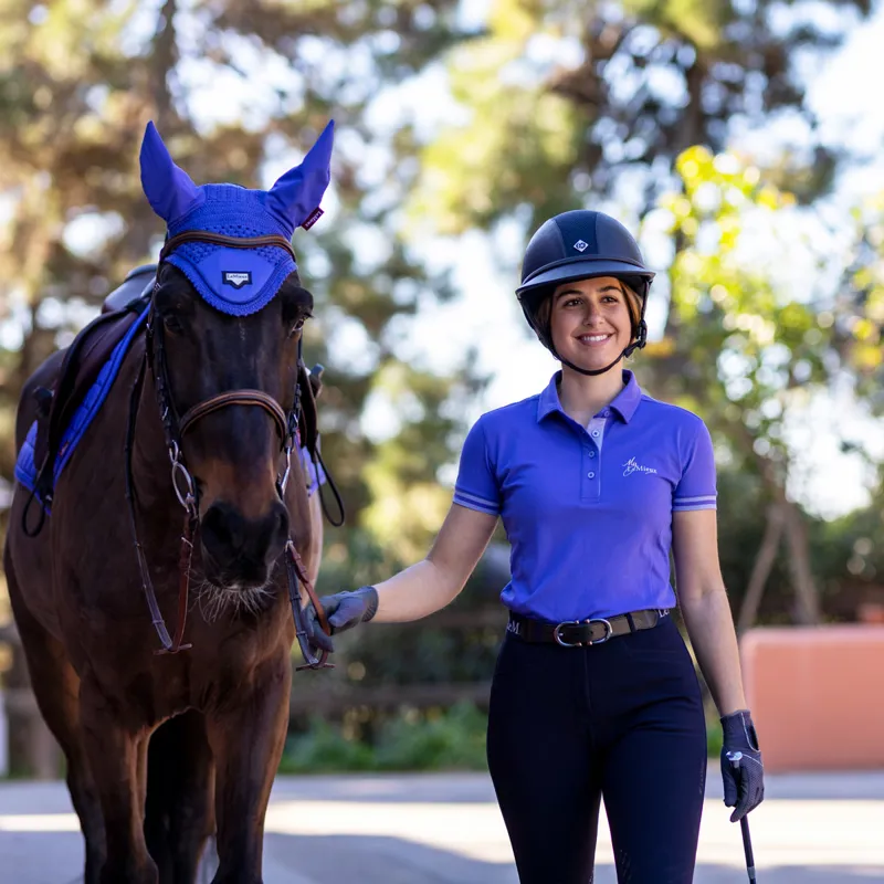 My LeMieux Ladies Polo Shirt - Bluebell-5