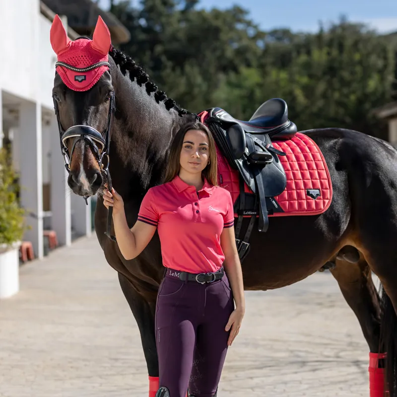 My LeMieux Ladies Polo Shirt - Papaya-5